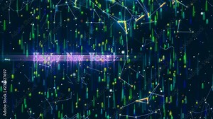 dance of colored lines on the screen