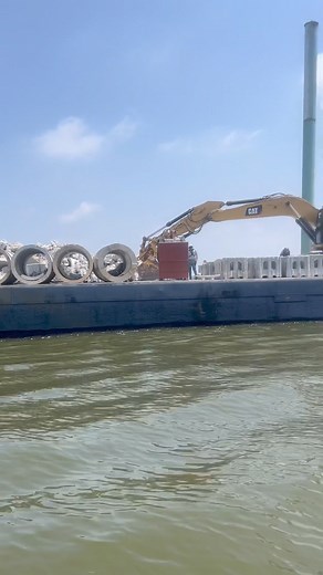Operation: 50th Artificial Reef Deployment! Artificial reefs provide essential habitat for trout, redfish, and a variety of other fish and this week reef #50 got a much needed expansion! In partnership with CCA Louisiana through their REEF Louisiana Program, LDWF, along with fellow conservation partners of the CCA, Chevron and danos, were able to help expand the Ted Beaullieu Sr. Reef in South Marsh Island Block 233. The Ted Beaullieu, Sr. Reef expansion lies in 20 feet of water and covers more