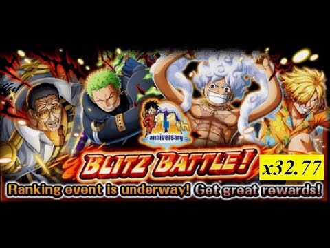 OPTC - 11th Anni Blitz Battle (x32.77) Full Boosted Team