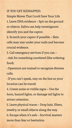 🚨 If You Get Kidnapped: Simple Moves That Could Save Your Life 🆘⚠️ #SafetyTips