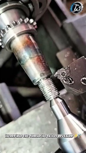 Perfect Precision Thread Cutting Process ⚙️🔥 #Machining #Metalworking #Engineering