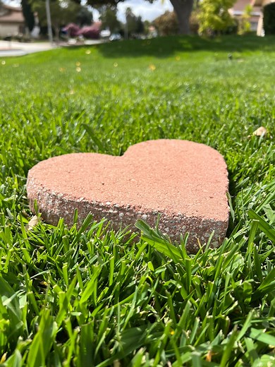 Stone Hearts, Garden Heart Stones, Large Heart Yard Stone - Etsy