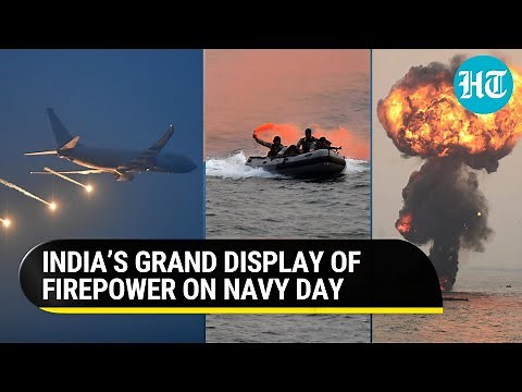 Indian Navy's warships, aircrafts roar in Vizag as India celebrates Navy day I Watch