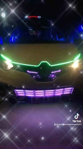 Custom RGB Lighting Setup on My Renault Captur 🚘💡 #CustomBuild #RGBStyle #CarProjects