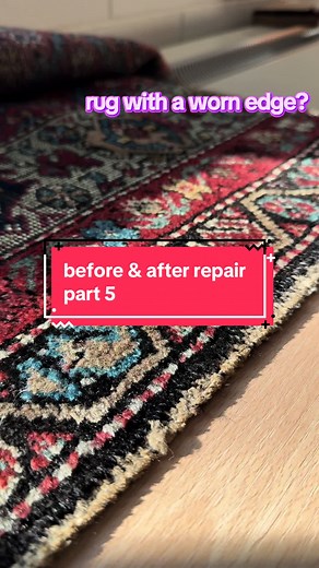 Rug Restoration: Before, During, and After Process