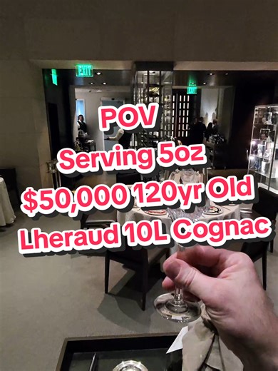 Always such an amazing experience serving this master blended Cognac at the end of the meal!