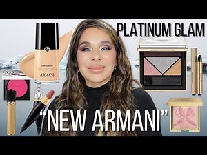NEW Armani Luminous Silk Glow ✨ Foundation + Prada Eyes Platinum 🩶 Tutorial | Luxury Makeup 2025