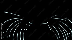 2D animation with a stream of tears. A simple doodle video to overlay on face and create a dramatic mood.