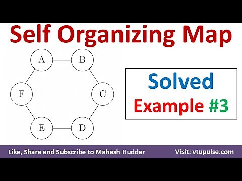 26. Self Organizing Maps | KSOM | Kohonen Self-Organizing Maps Solved Example by Vidya Mahesh Huddar