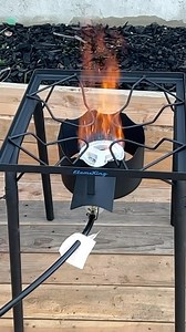 1.4K views · 17 reactions | With our powerful 100,000 BTU Single Burner Cooker, you’ll have all the heat you need to cook any dish outdoors. It’s portable, easy to set up, and perfect for camping trips or as a reliable backup during power outages at home. Your go-to solution for all outdoor cooking needs! Get yours today at www.flamekingproducts.com #outdoorcooking #camping #campinggear #rvlife #campingstove #grill #bbq #outdoorcooker | Flame King | Facebook