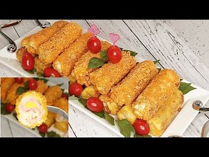 Easy and quick mini rolls with toasted bread / just 10 minutes finger food with few ingredients