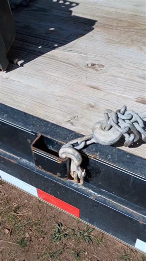 2.8K views · 3.6K reactions | How to properly hook a chain to a stake pocket. #construction #skidsteer #trailer #chain | ILevel Construction LLC | Facebook