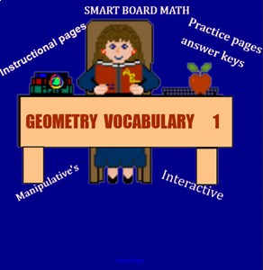 Geometry - Vocabulary 1; for Smart boards.