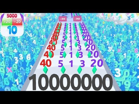 NUMBER MASTER: Merge Master Number Run | Gameplay Walkthrough Android iOS (Math Game)