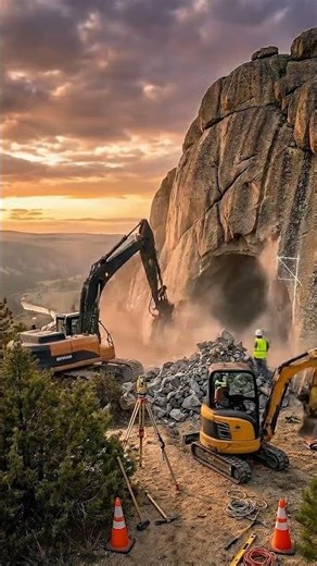 Building Inside a Mountain Cliff Is Harder Than You Think #construction #engineering #diy
