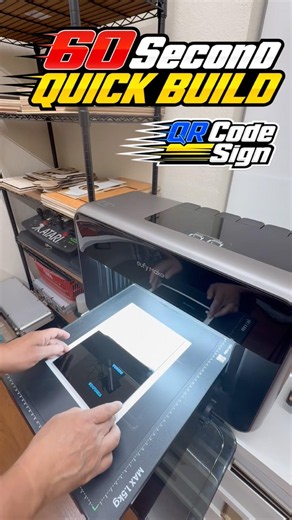 QR Code Sign 60 Sec QUICK BULID!! ‪@AeonLaserUSA‬ #aeonvip #aeonvip