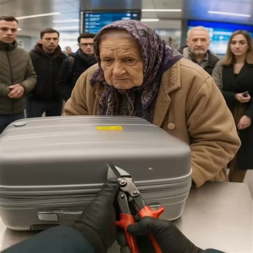 🍔 During a baggage inspection, an officer noticed something strange on the scanner in an elderly woman’s suitcase and ordered it to be opened. What they found inside shocked everyone 😳😱 The grandmother looked tired but kind. At passport control, she quietly explained that she was flying to visit her grandchildren for the winter — she hadn’t seen them in a long time, missed them, and decided to visit. After checking her documents, she calmly rolled her old gray suitcase to the inspection belt.