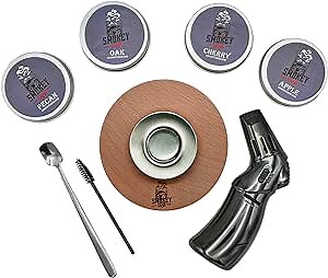 Cocktail Smoker Kit with Butane Torch - Elevate Your Whiskey and Cocktail Experience - Gift for Him