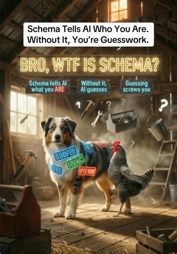 What is schema? It’s the structured data that tells Google and AI exactly what your business is. Without schema: AI guesses. Google guesses. And guessing costs you visibility. Schema helps AI understand: • Your services • Your location • Your reviews • Your authority If AI can’t clearly identify you, it won’t recommend you. #SchemaMarkup #TechnicalSEO #AISEO #SmallBusinessSEO #DigitalMarketingTips