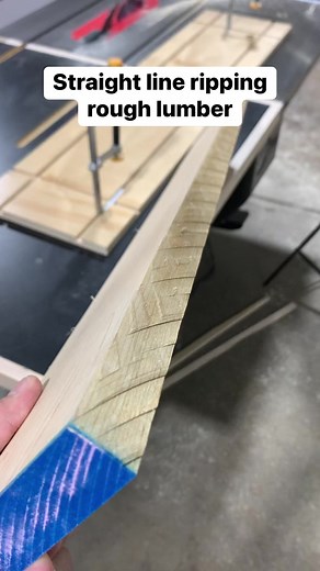 8.1K views · 110 reactions | A straight line rip jig is a great solution for getting a straight edge on a rough board without a jointer. Here’s how I do it. #woodworkingtips #woodworking #jointer #woodworkingcommunity | Everyday Builds | Facebook