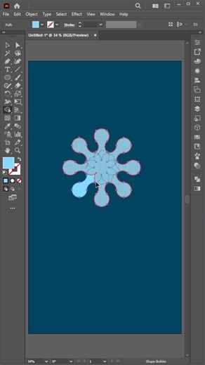 Minimal Abstract Motif Pattern In Adobe Illustrator #trending #pattern #illustration #shorts #viral