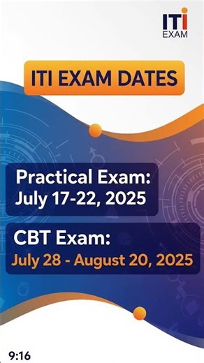 2025 ITI Practical & CBT Exam Dates: Check Your Schedule Now! (2025) #iti