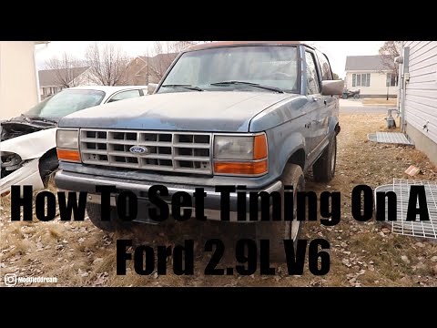 How to Set Timing On A Ford 2.9L V6 // First Drive In The Bronco II