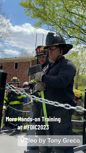 Firefighter Training: Battering Ram Techniques at FDIC2023