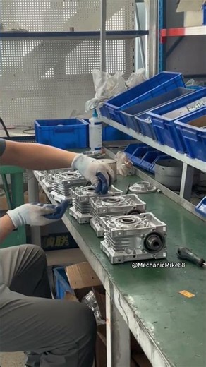 Inside the factory: Worm gear reducer production & assembly line in action