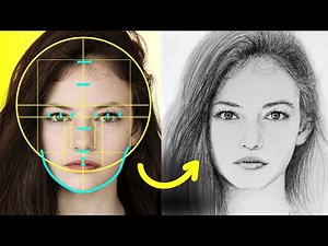 How to Draw a Face - Front View Loomis Method