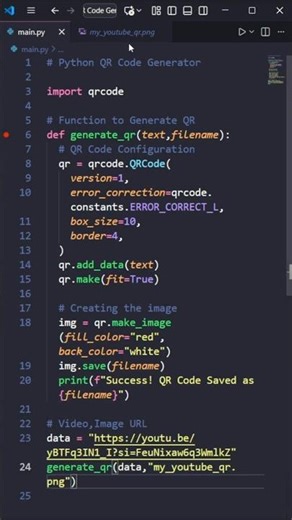 Python Projects: How to make QR Generator | QR Generator | QR Projects #python