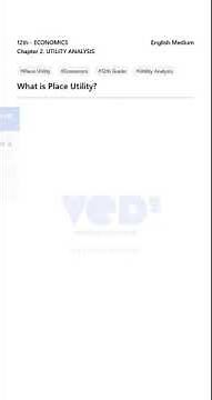 What is Place Utility? | Economics 12th