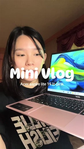 Mini Vlog #1: Acer Aspire Light in Pink @Acer Official 🙃🙃🙃🙃 #fyp #tiktokaffiliate #tiktokshop #acer #affordable #laptop