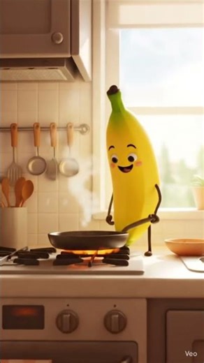 Funny Banana Chef 🍌👨‍🍳 | Kitchen Animation Short”