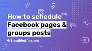 How to schedule Facebook pages and groups posts