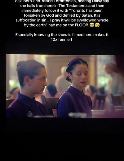 I was GIGGLING watching this scene 🤭🫶🏻 #thetestaments #handmaidstaletiktok #gilead #tvshow