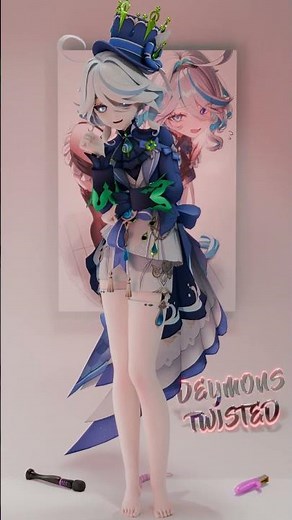 Furina Genshin Impact【BlenderMMD】