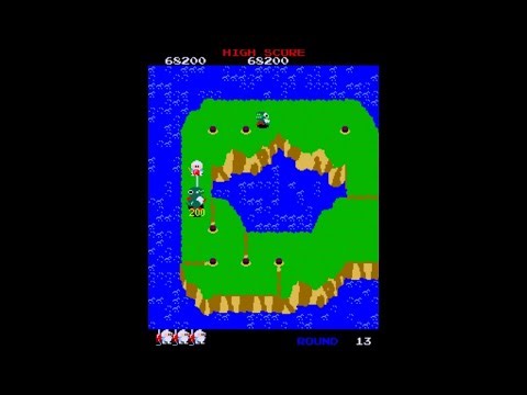 Dig Dug II [Arcade Longplay] (1985) Namco {New Ver.}