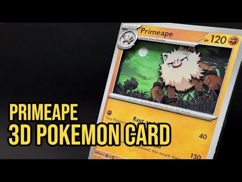 Making a 3D Pokémon Card - Primeape from 151