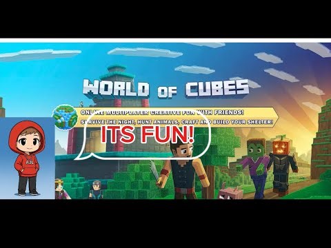 PLAYING WOC SURVIVAL || AJL POV || WORLD OF CUBES ||