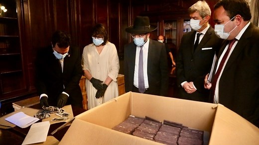 A trove of forgotten Nazi documents is found in Argentina's Supreme Court basement