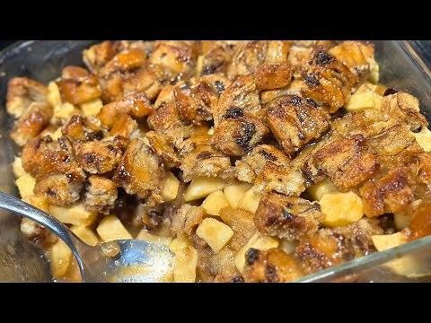 Irresistible Caramel Apple Bread Pudding Recipe 🍎