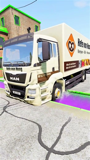 cars and tow trucks vs gutter #short #beamng #beamngdrive #trucksvs