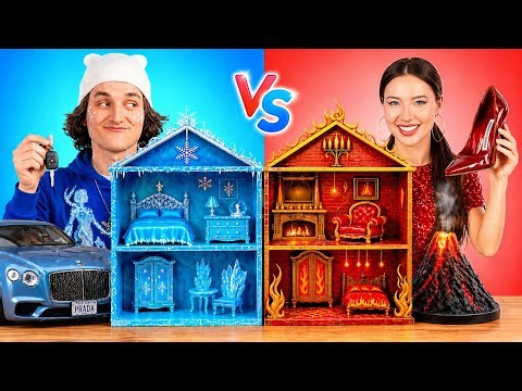 Hot vs Cold House Makeover 🔥❄️ Transformations You Won’t Believe! 😱 DIY Room Hacks🏠