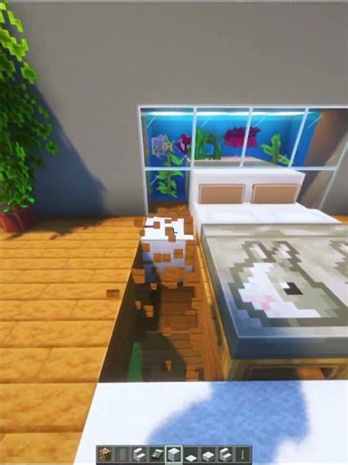 Minecraft: Aquarium Bed 🐟 #minecraft