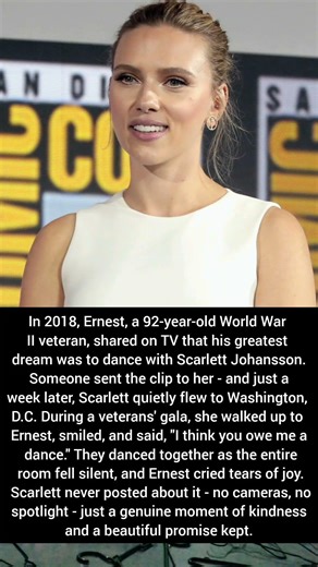 Scarlett Johansson's Secret Dance That Moved a Room to Tears #scarlett #artist