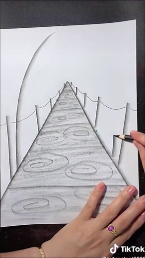 Drawing country bridge with the pencil #drawing #stroke #simplestrokes #painting