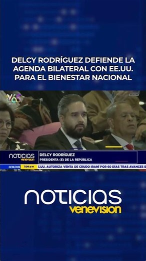Delcy Rodríguez defends the bilateral agenda with the U.S. for national well-being
