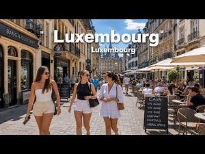 Luxembourg - The Banks Playground - 4K HDR Walking Tour