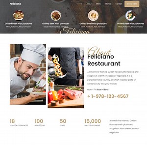 Modern Restaurant HTML & Bootstrap Template- Sleek, Responsive and SEO Ready - Etsy UK